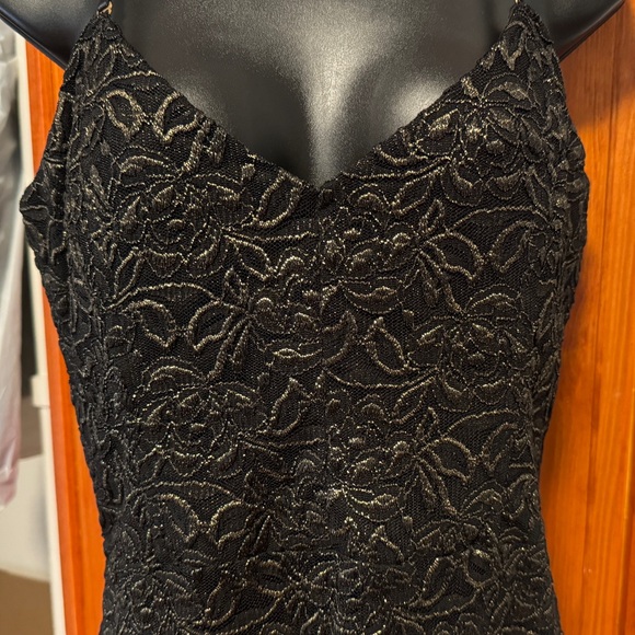 Victoria’s Secret Moda International Black and Gold Brocade Dress. SZ 12 - Picture 2 of 5